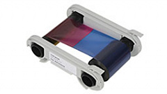 Полноцветная лента (YMCKOK) для двусторонней печати на 500 оттисков с чистящим роликом в Подольске